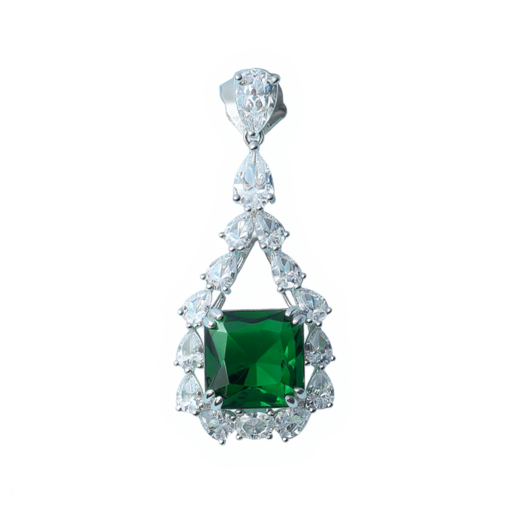 White CZ Earrings