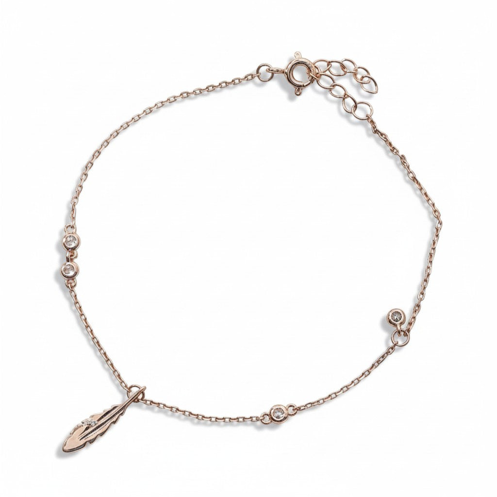 Feather Charm Bracelet