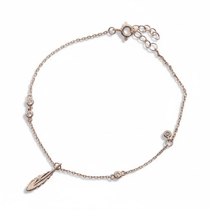 Feather Charm Bracelet