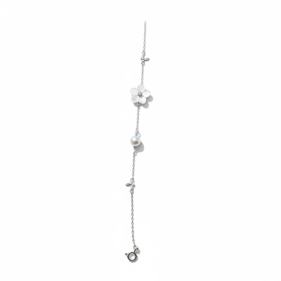 Floral Pearl Bracelet