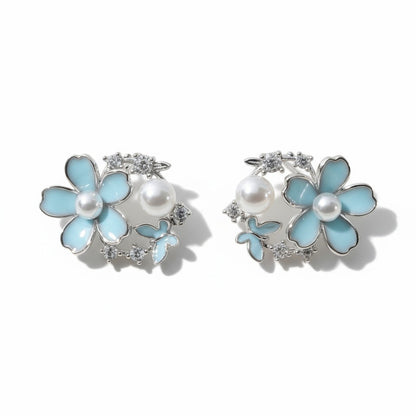 Blue Bloom Earrings
