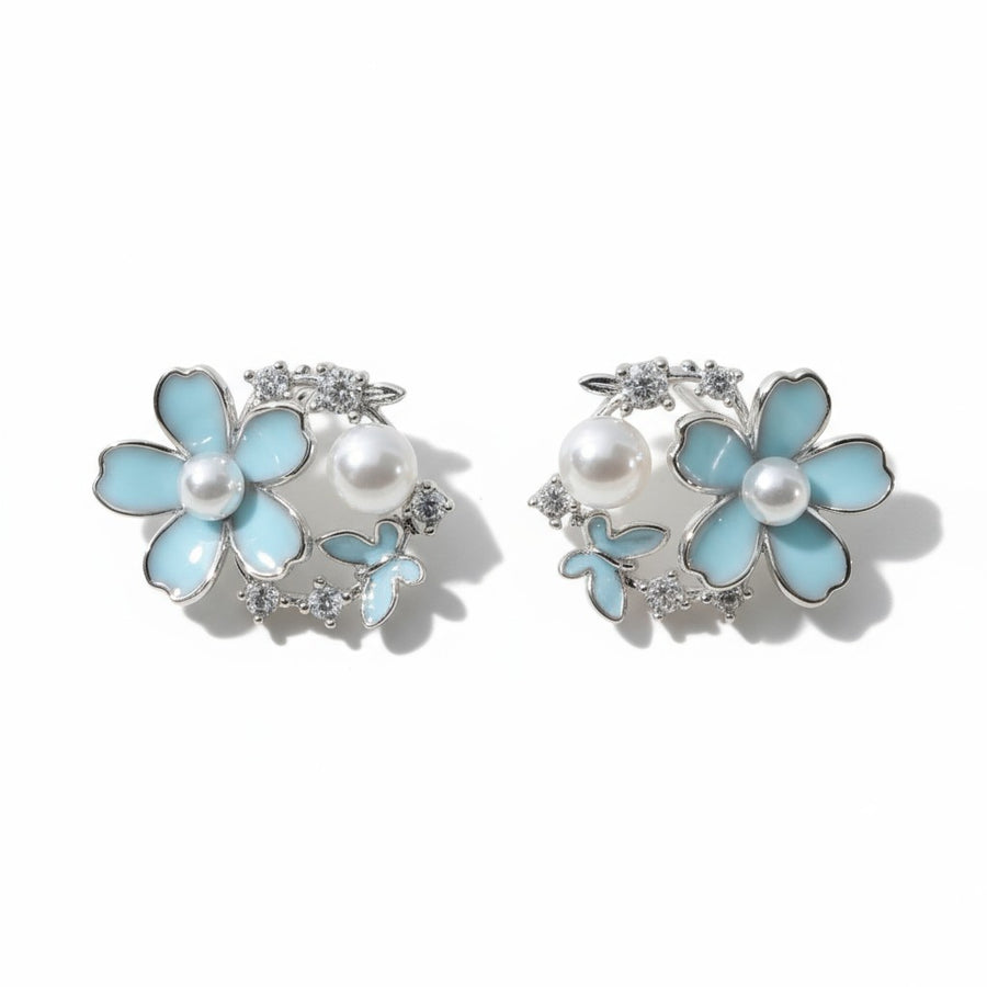 Blue Bloom Earrings