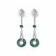 Emerald Orbit Earrings