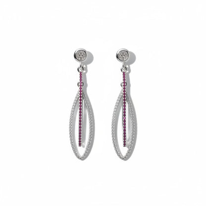Ruby Loop Earrings