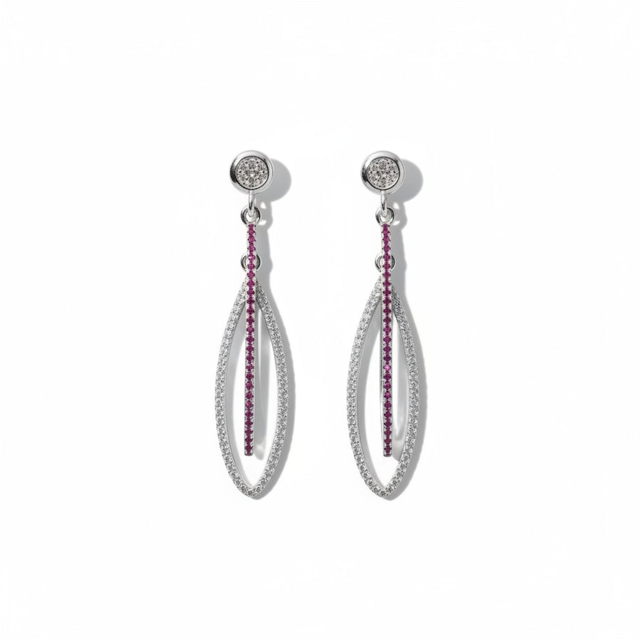 Ruby Loop Earrings