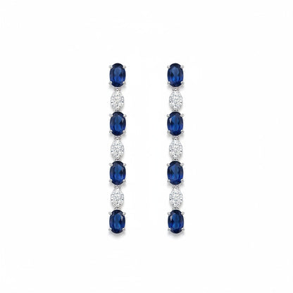 Azure Drop CZ Earrings