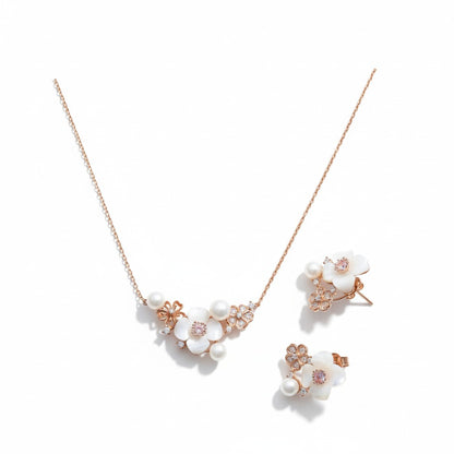 White Blossom Jewellery Set