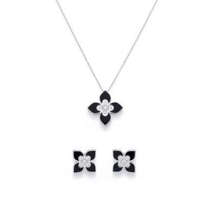 Noir Bloom Jewellery Set