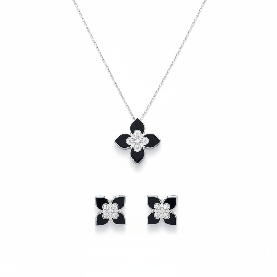 Noir Bloom Jewellery Set