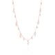 Siora Diamond Charm Tassel Necklace | 925 Sterling Silver Rose Gold