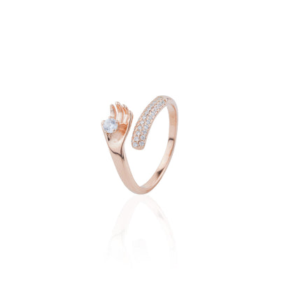 Siora Embrace Wrap Ring | 925 Sterling Silver Rose Gold