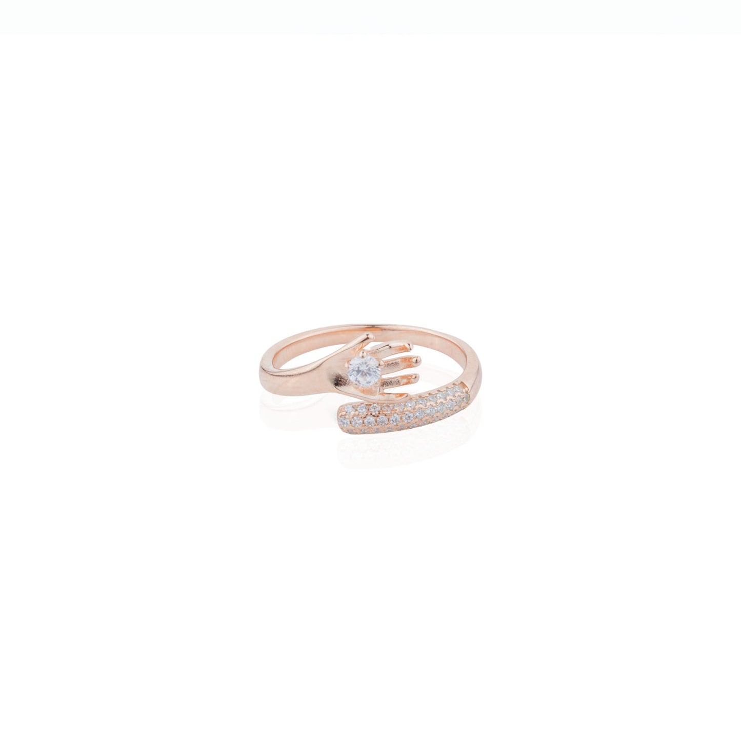 Siora Embrace Wrap Ring | 925 Sterling Silver Rose Gold