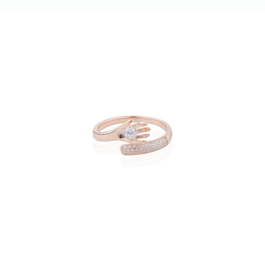 Siora Embrace Wrap Ring | 925 Sterling Silver Rose Gold