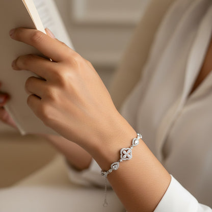 Dual Heart Link Bracelet
