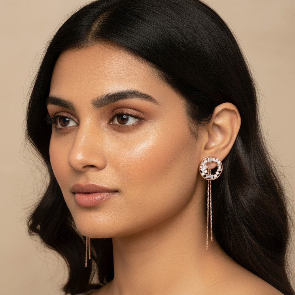 Circle Cascade Earrings