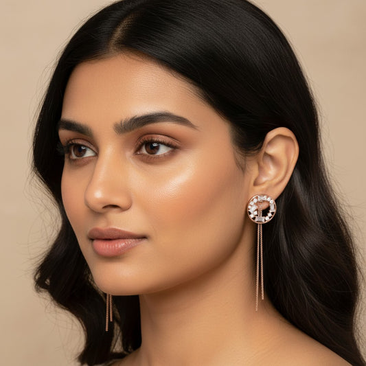 Circle Cascade Earrings