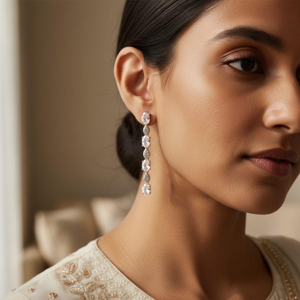 Aurora Drop CZ Earrings