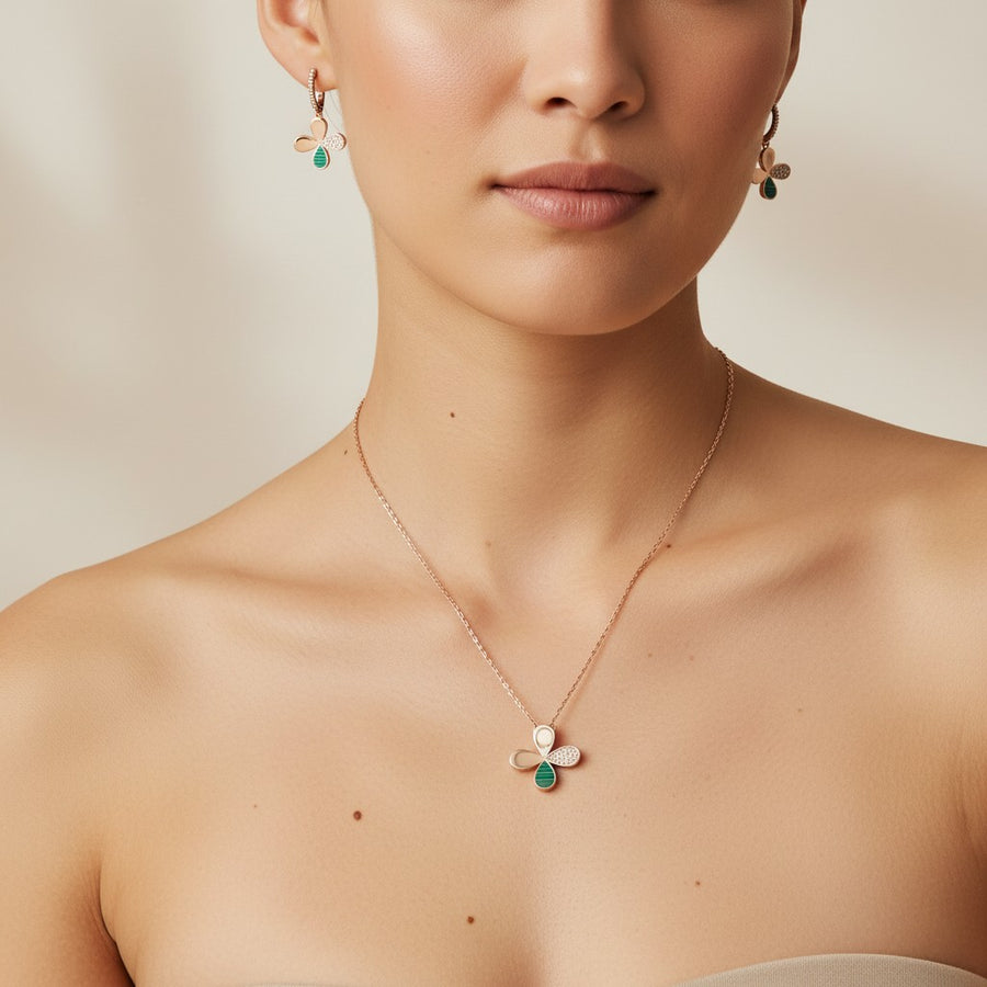 Verdant Bloom Jewellery Set