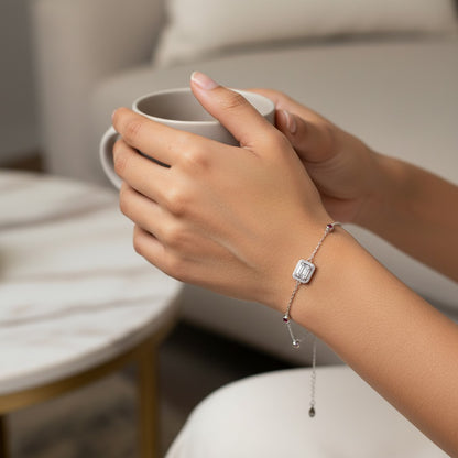 Emerald‑Cut CZ Bracelet