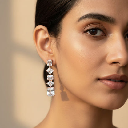 CZ Drop Earrings