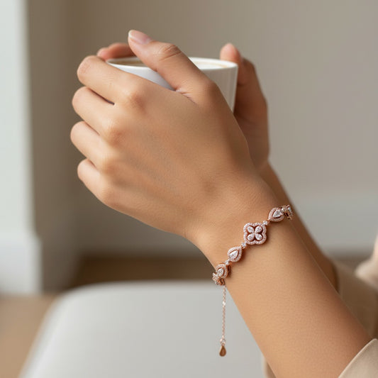 Dual Heart Link Bracelet