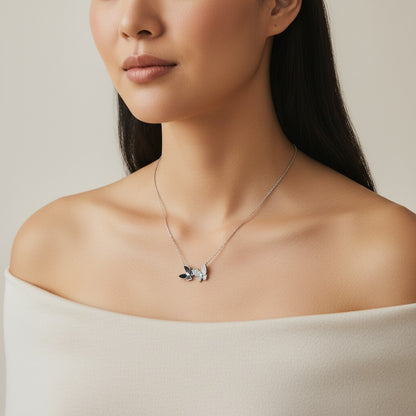 Dual Butterfly Necklace