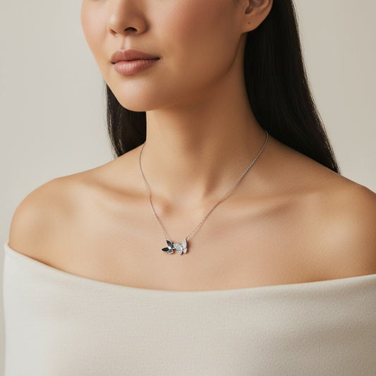 Dual Butterfly Necklace