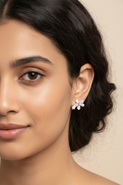 Petite Floral Stud Earrings